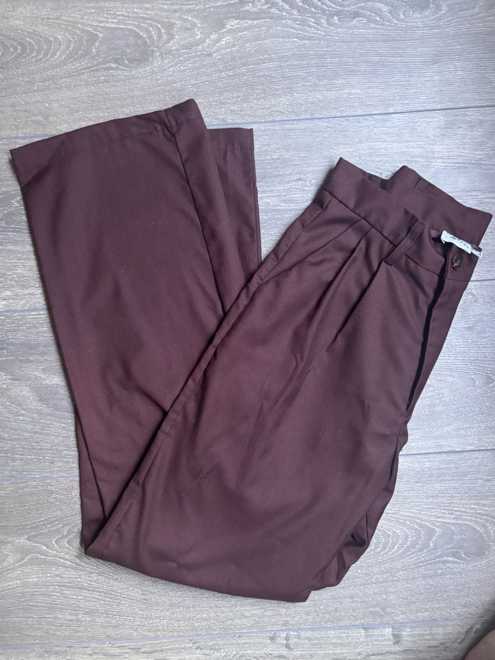 Princess Polly Women's Archer Pleated Trousers - Mocha